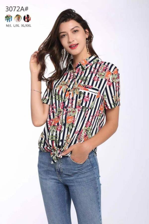 Koszule damskie Roz M-2XL, Mix kolor Paczka 12 szt